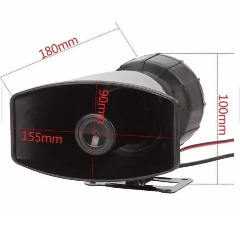 Bocina Auto Sirena 100W Policial Guardia Megafono -3
