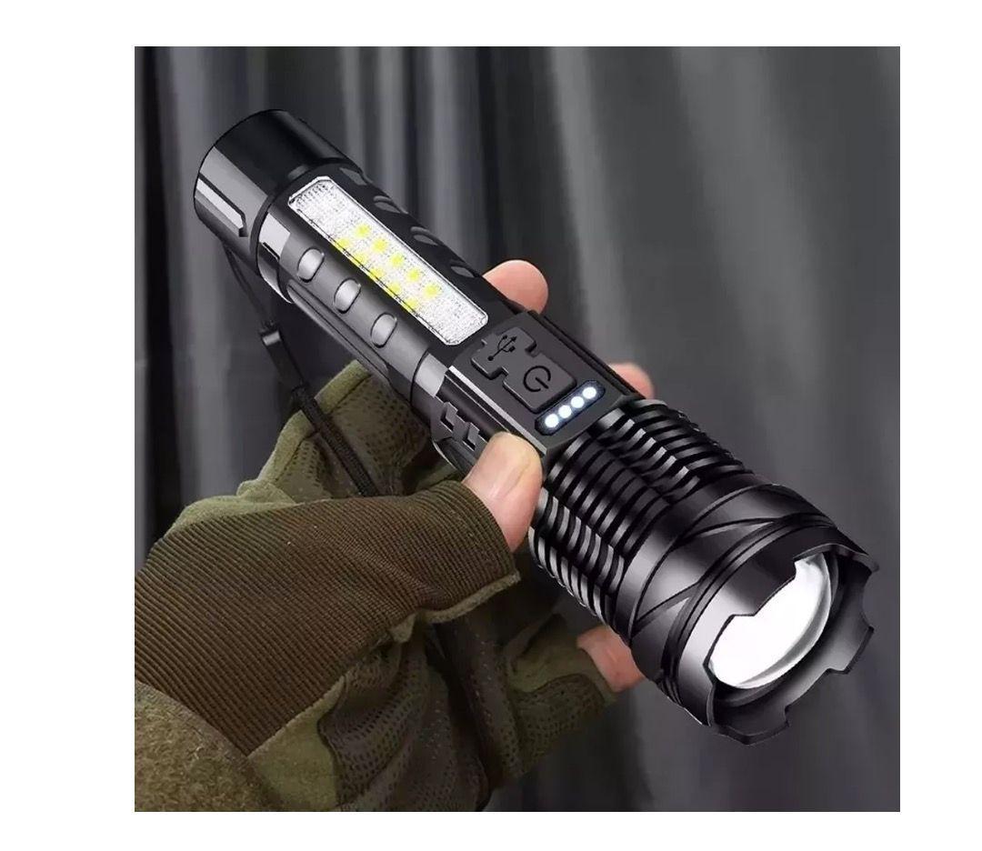 Linterna Led Tactical Titanium Laser Pro Camping Trail Usb-2