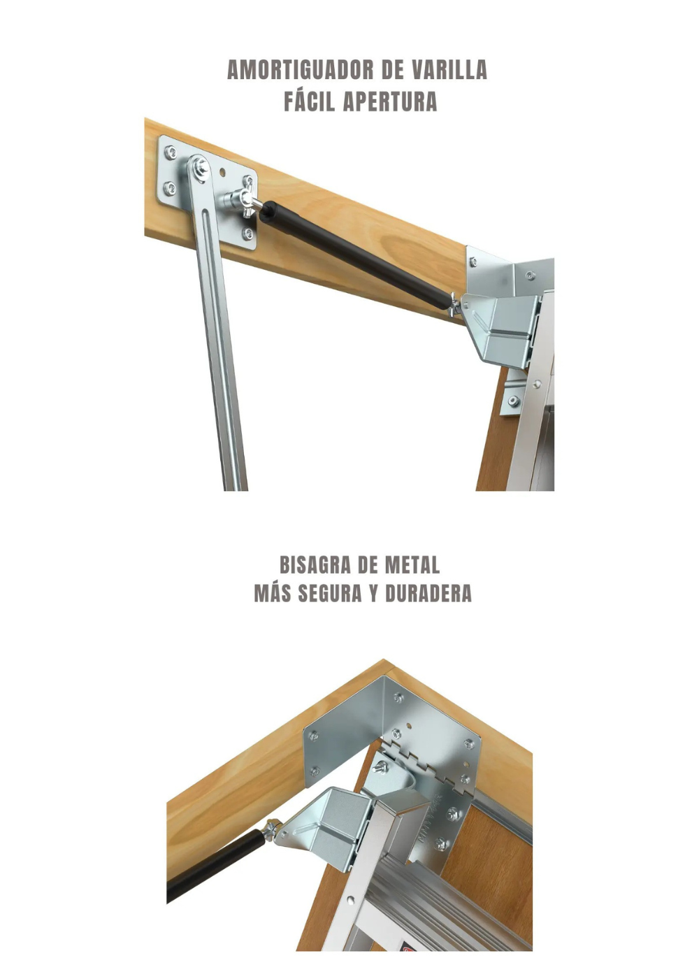 Escalera Para Atico y Entretecho Retractil  De Aluminio.-4