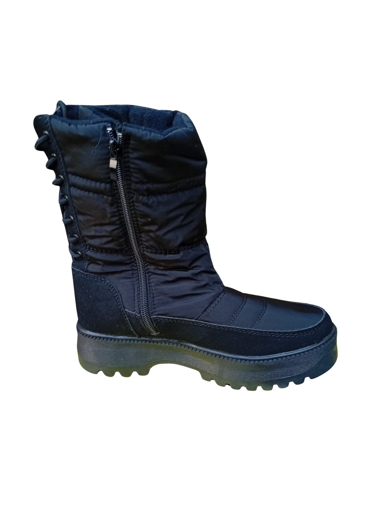 BOTAS BOTINES IMPERMEABLES FORRADAS CON CHIPORRO - NEGRO-2