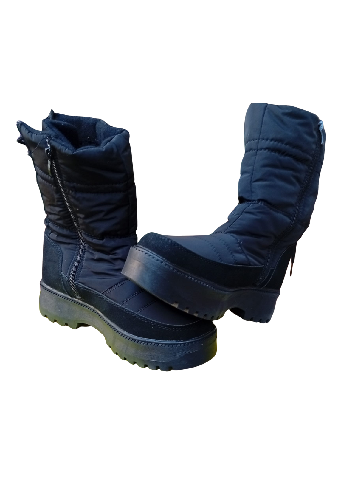 BOTAS BOTINES IMPERMEABLES FORRADAS CON CHIPORRO - NEGRO-3