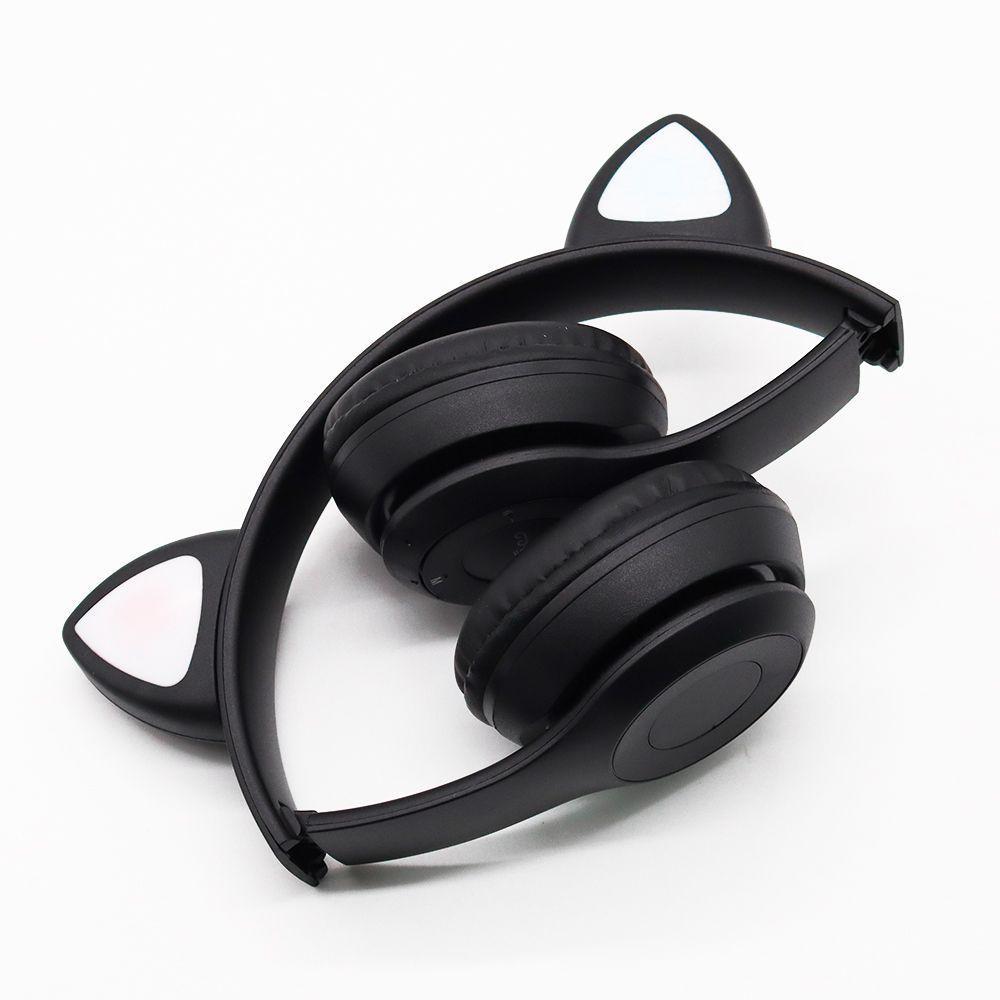 Audífonos Inalámbricos Bluetooth Oreja De Gato P47 Luz Rgb-2