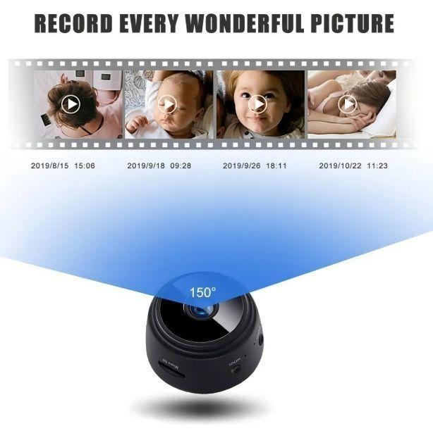 Camara Espia WiFi con batería interna HD 1080p inalámbrica Mini Camara-4