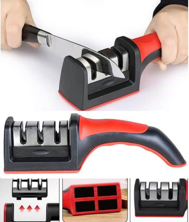 AFILADOR DE CUCHILLO ERGONÓMICO DE ACERO INOXIDABLE-2