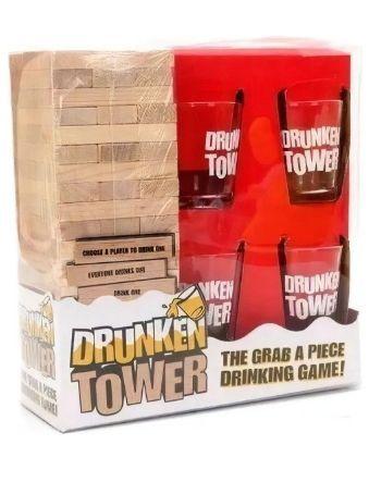 Juego De Mesa Previas Drunken Tower Jenga Tragos Bebida Full-2