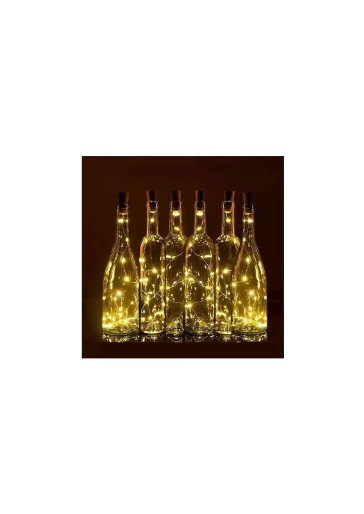 Pack x10 Luces Corcho Alambre Hada Boda Calidos-4
