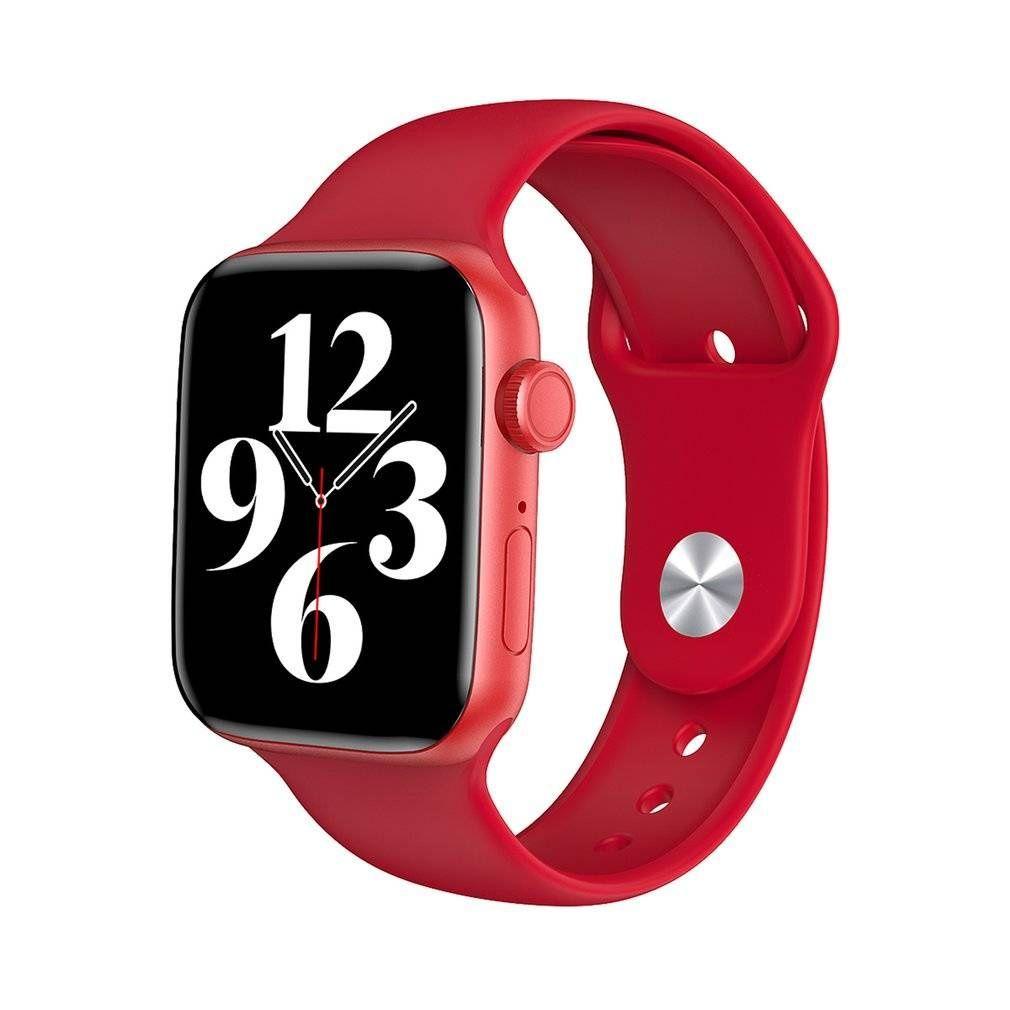 SMARTWATCH RELOJ INTELIGENTE HW22  - ROJO-1