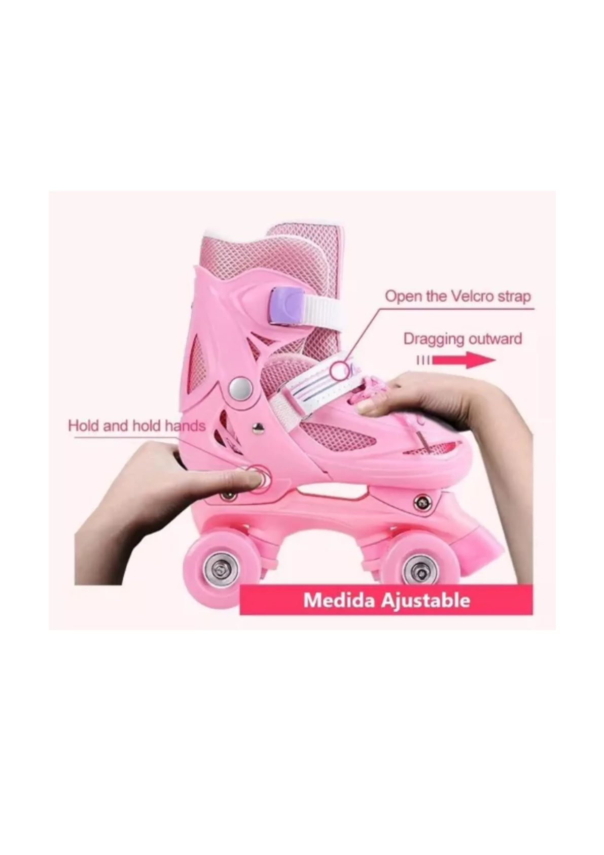 Patines 4 Ruedas Ajustable para Niños-3