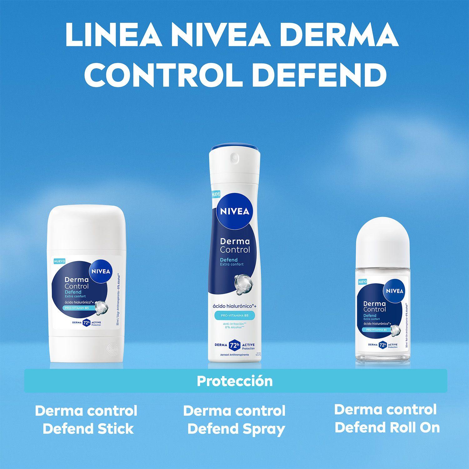 NIVEA Desodorante Derma Control Defend Barra 50ml-4