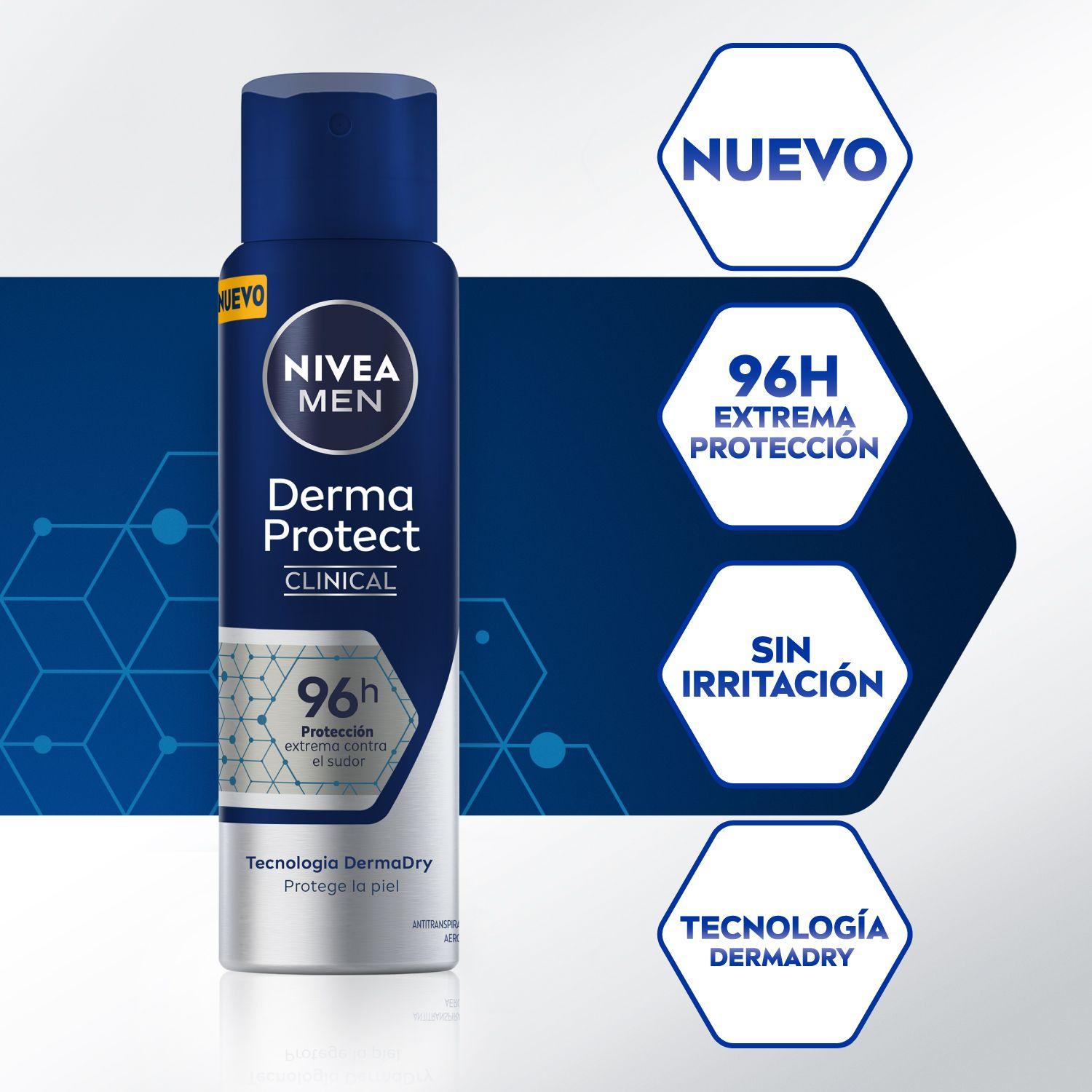 Pack 6 NIVEA Men Clinical Antitranspirante Spray 150ml-1