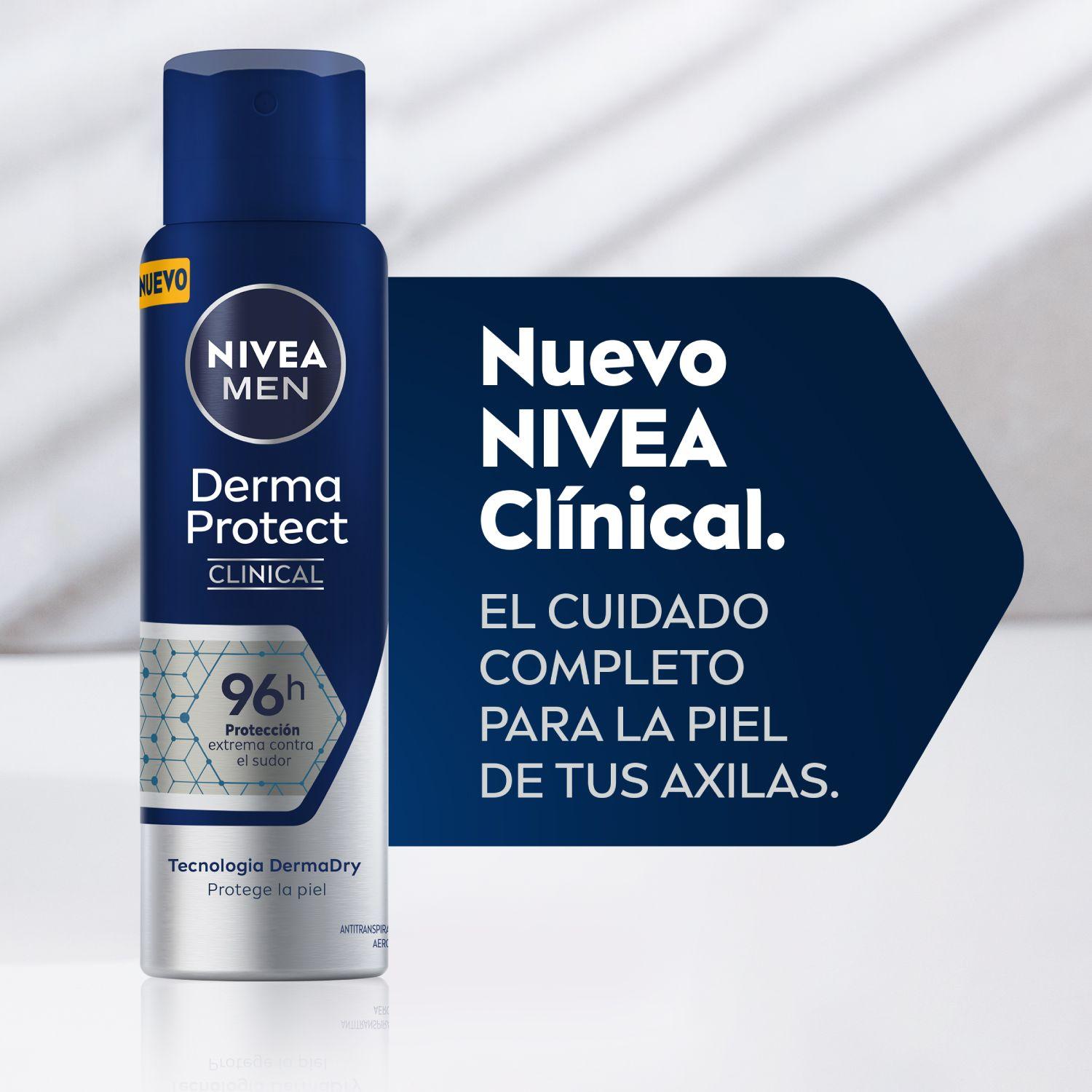 Pack 6 NIVEA Men Clinical Antitranspirante Spray 150ml-2