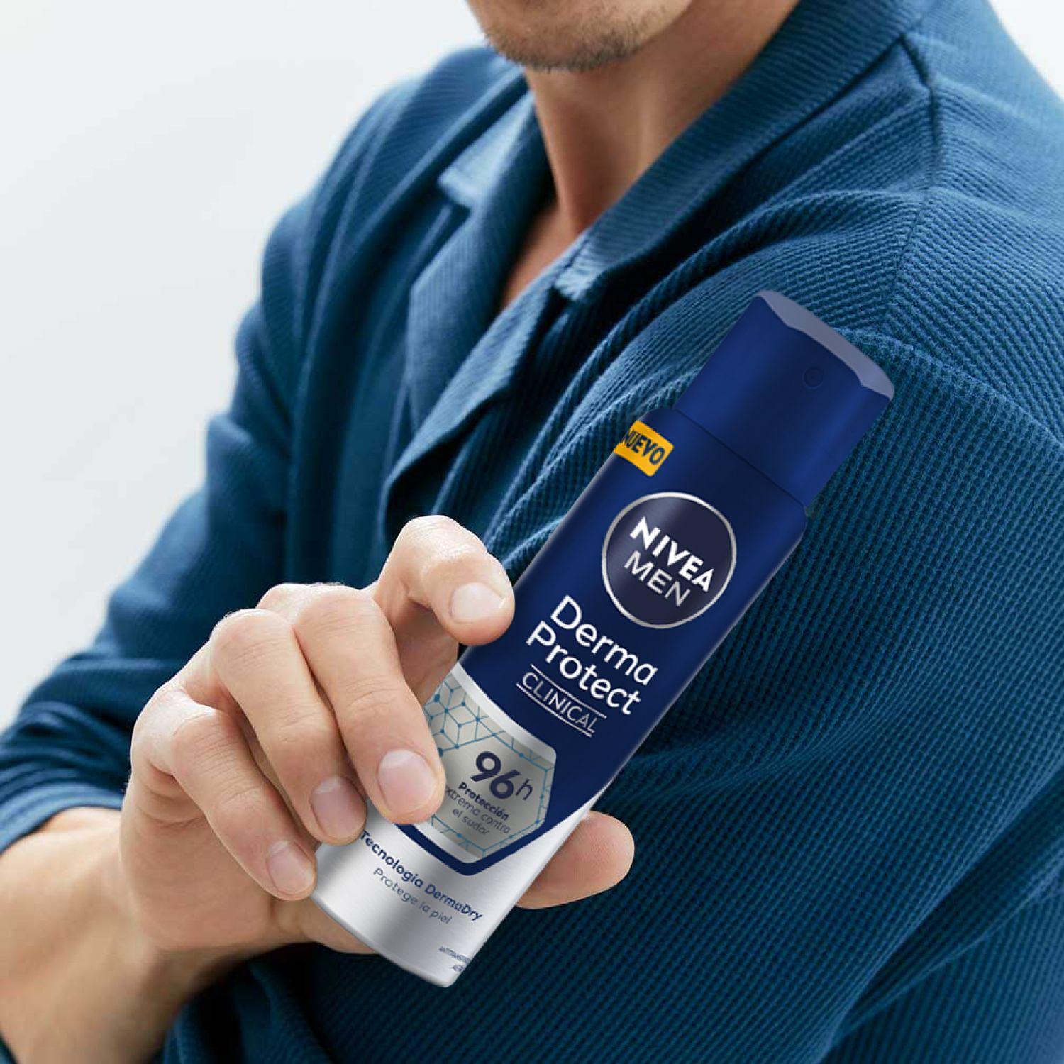 Pack 6 NIVEA Men Clinical Antitranspirante Spray 150ml-5