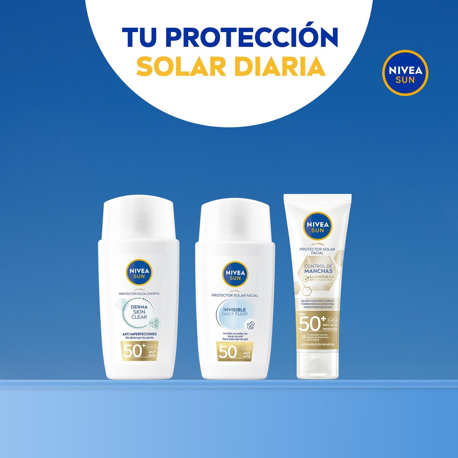 NIVEA SUN Protector Solar Invisible Daily Fluid FPS 50-6