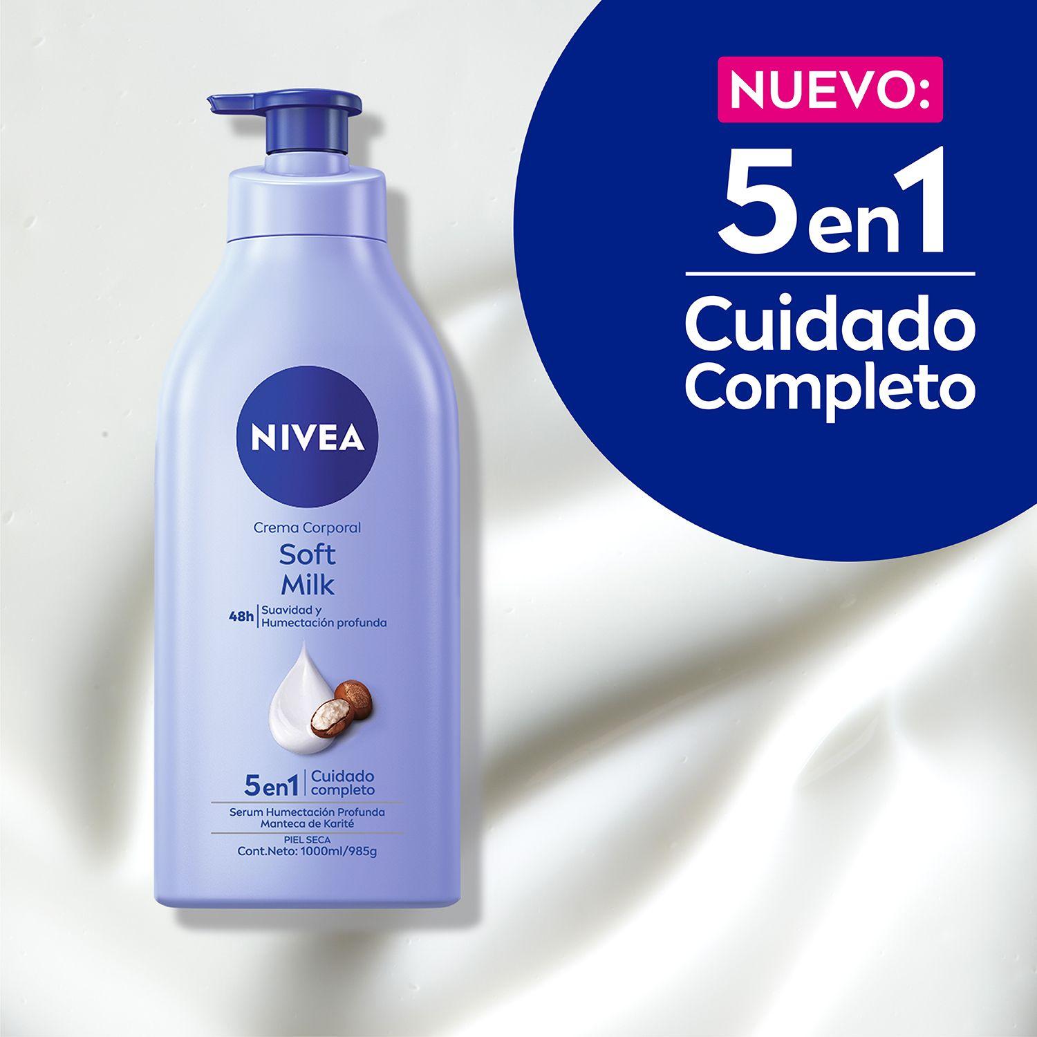 NIVEA Crema Humectante Soft Milk (1000ml)-4