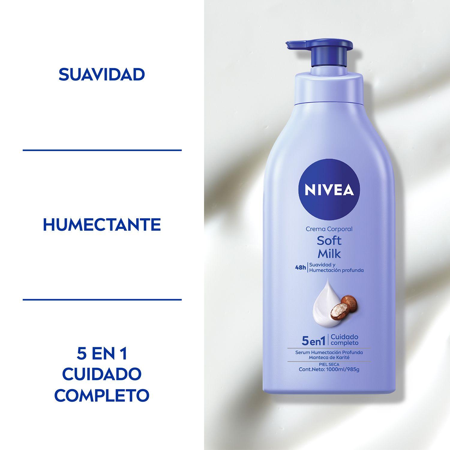 NIVEA Crema Humectante Soft Milk (1000ml)-6
