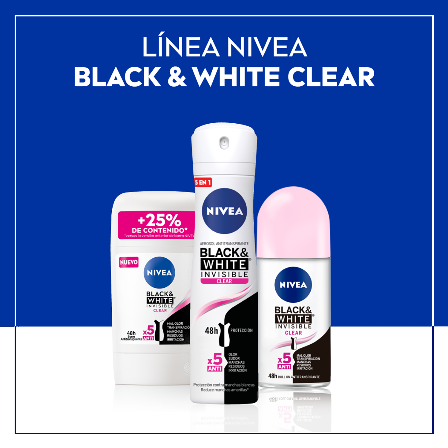 NIVEA Antitranspirante para mujer en Barra 54g-5