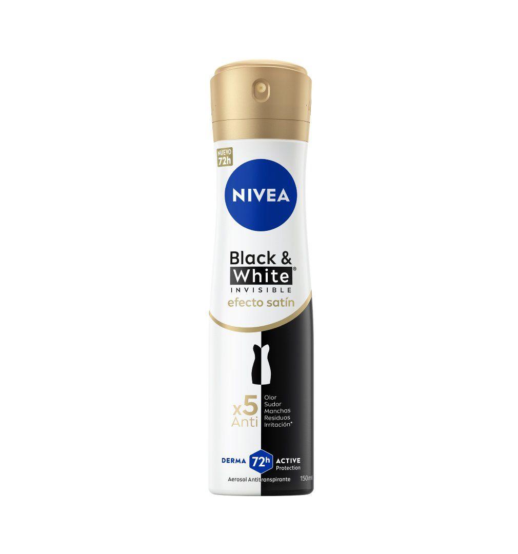 NIVEA Desodorante Black & White Toque de Seda Spray 150ml-3