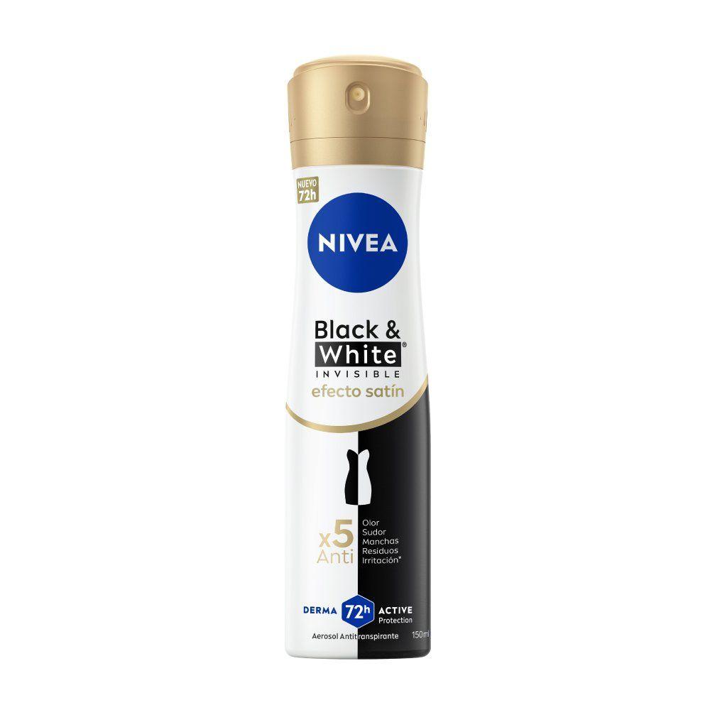 NIVEA Desodorante Black & White Toque de Seda Spray 150ml-4