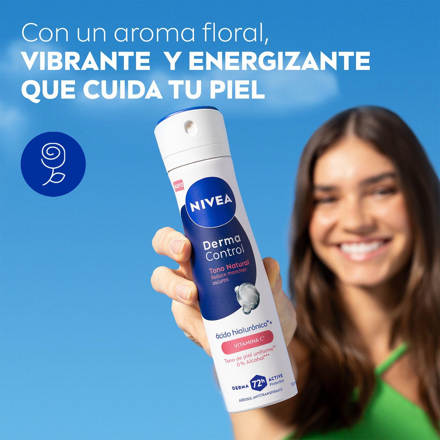NIVEA Desodorante Derma Control Tono Natural Spray 150ml-4