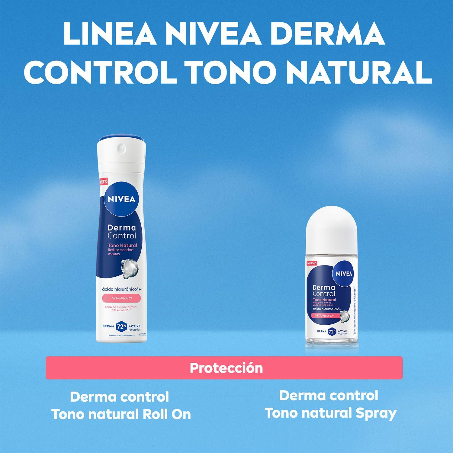 NIVEA Desodorante Derma Control Tono Natural Spray 150ml-5