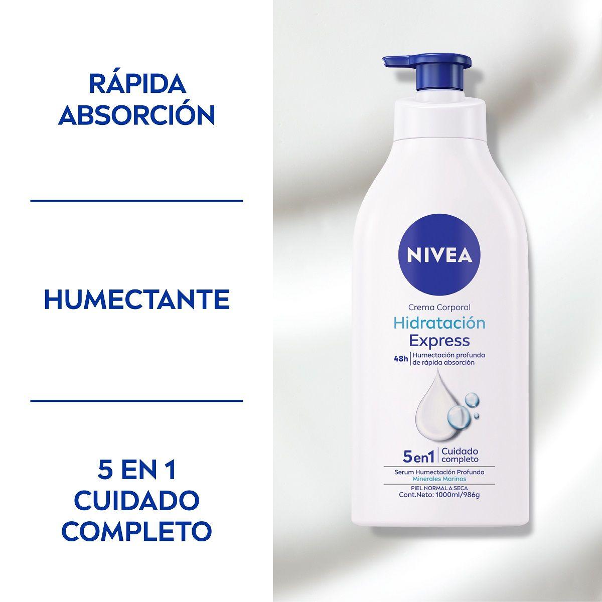 Crema Corporal Nivea Hidratación Express 1000ml-3