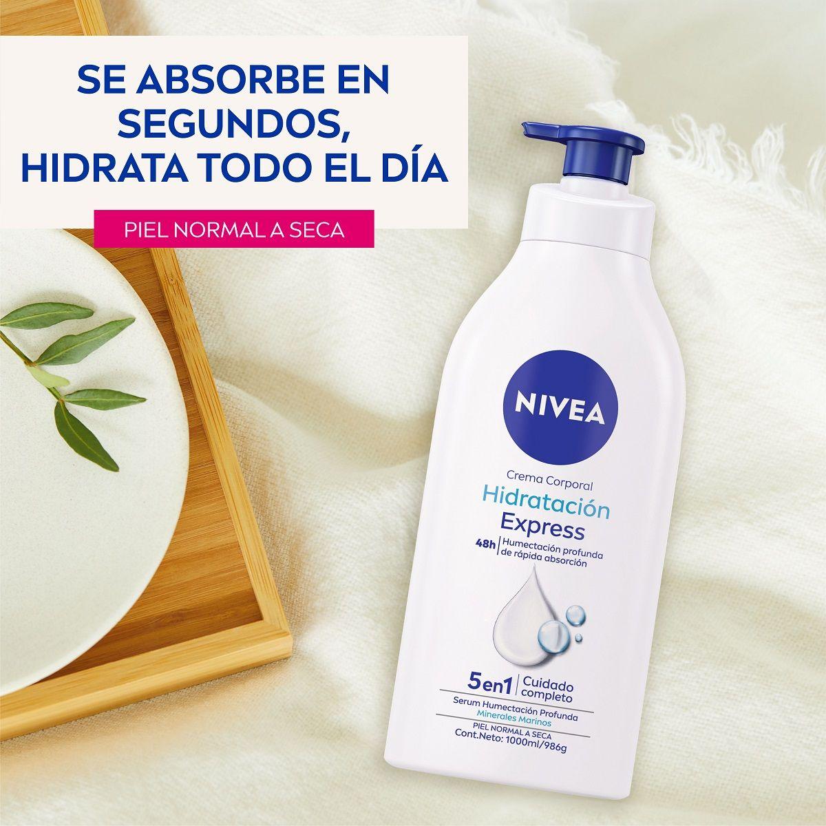 Crema Corporal Nivea Hidratación Express 1000ml-4