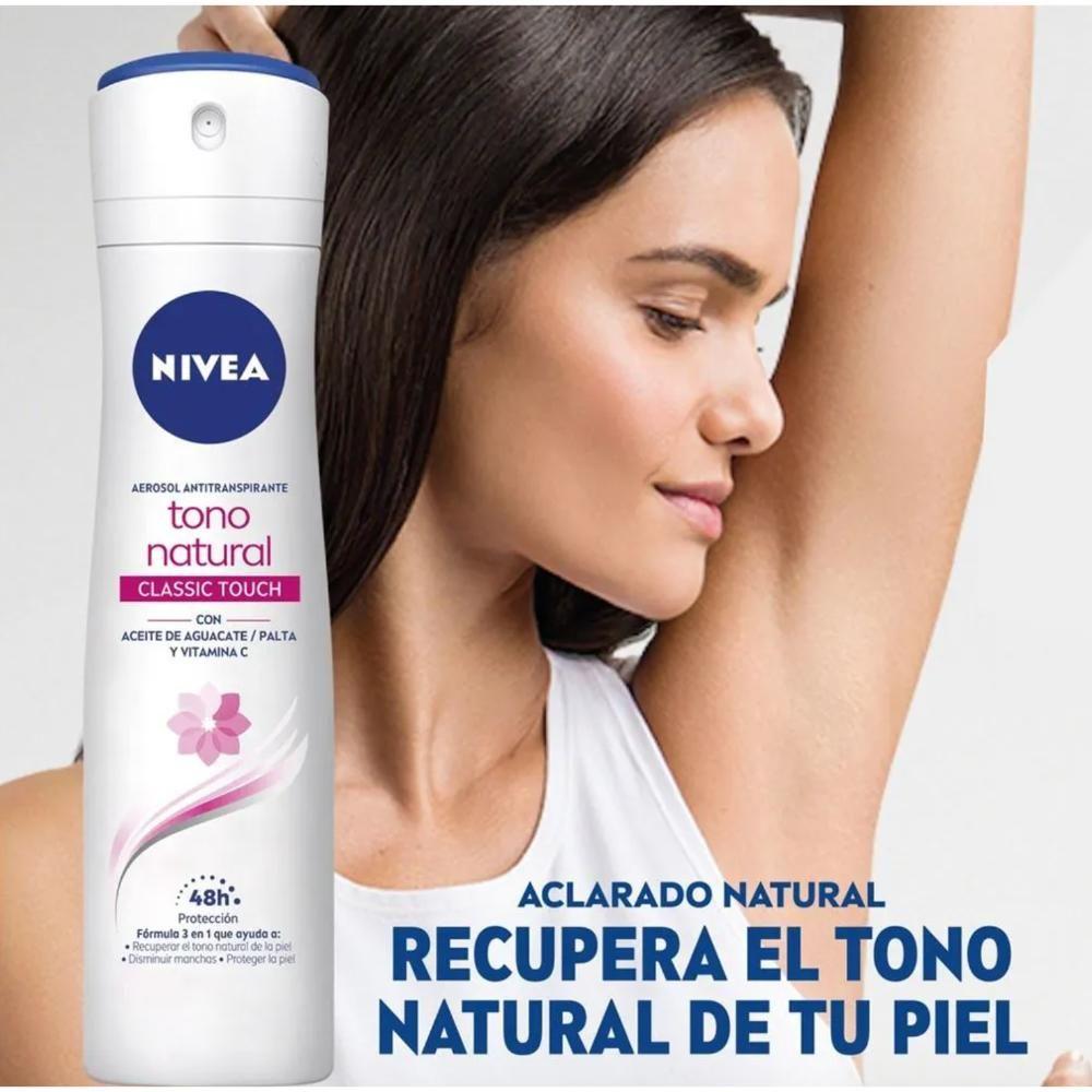 Desodorante Spray Nivea Aclarado Natural Classic Touch 150ml-2