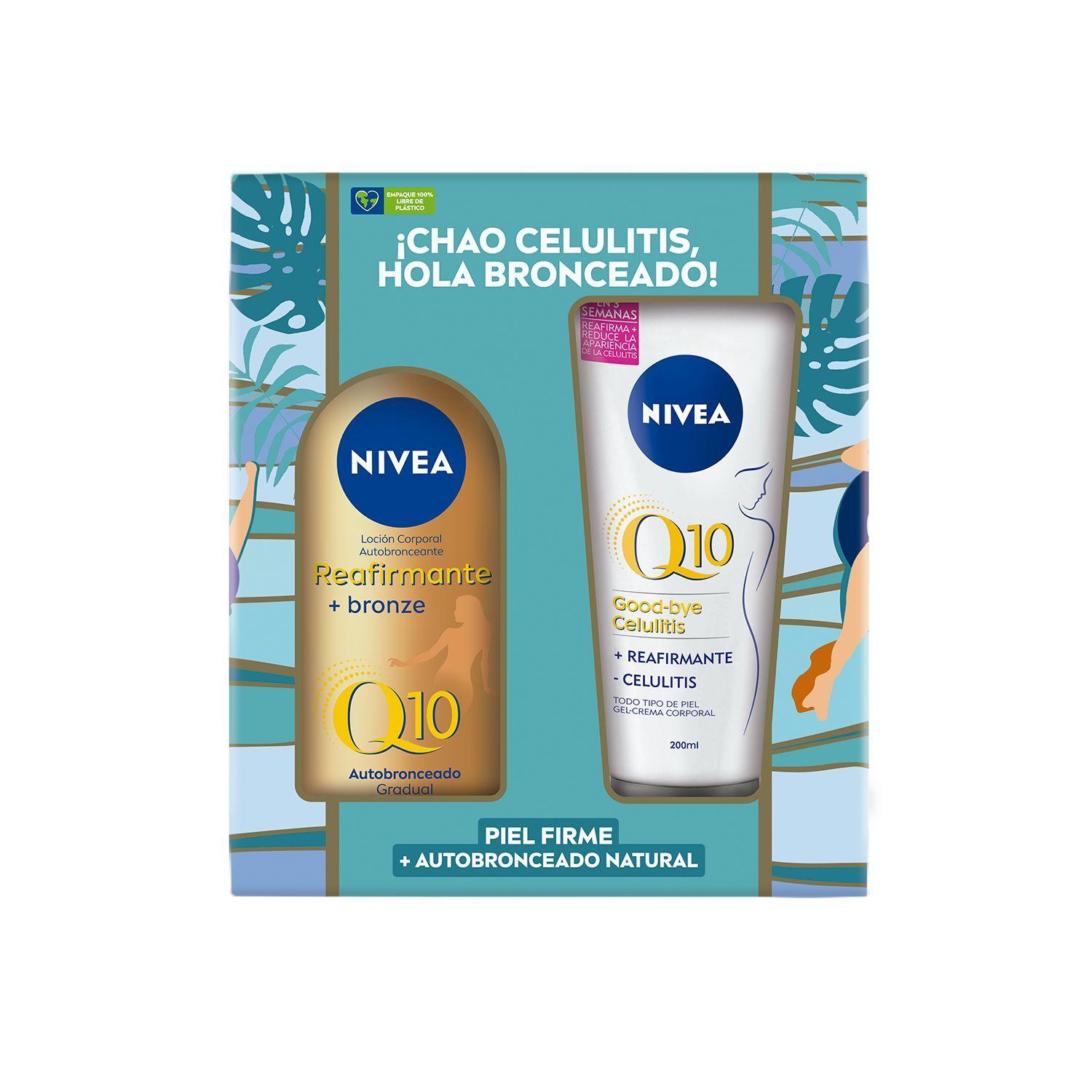 Pack NIVEA Loción corporal bronze 400ml+gel-crema Q10 200ml-0