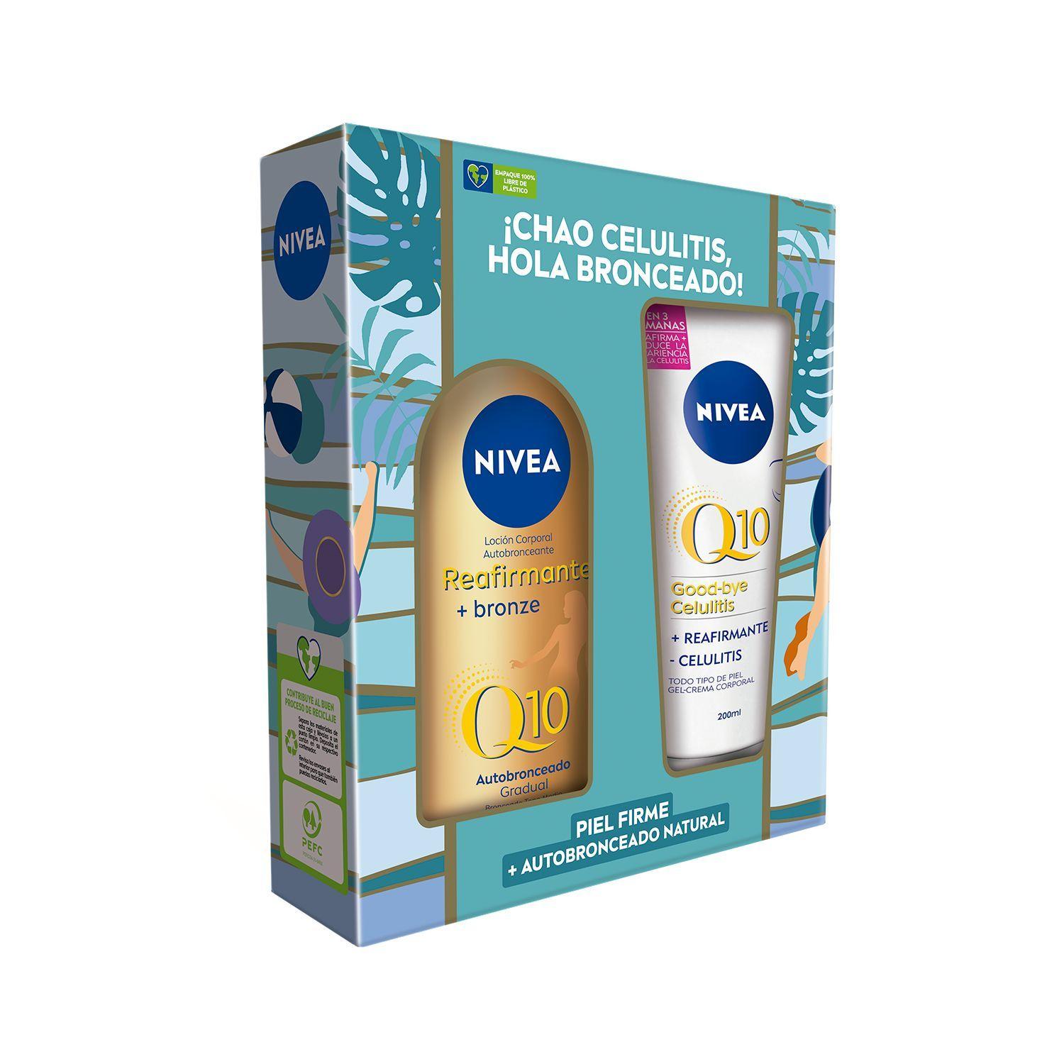 Pack NIVEA Loción corporal bronze 400ml+gel-crema Q10 200ml-1