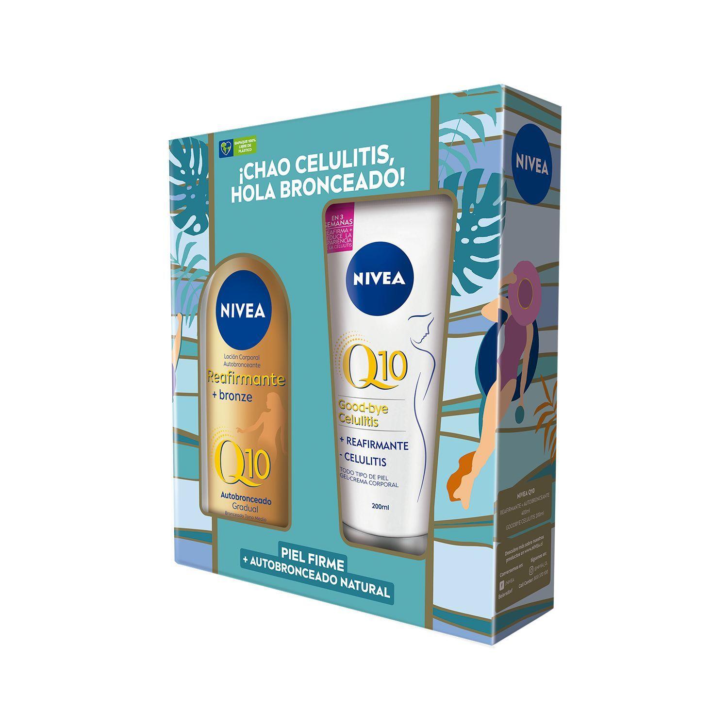 Pack NIVEA Loción corporal bronze 400ml+gel-crema Q10 200ml-2
