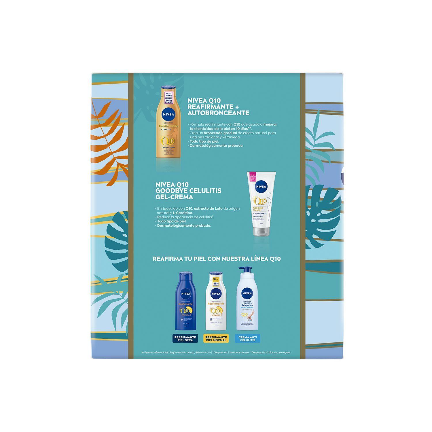 Pack NIVEA Loción corporal bronze 400ml+gel-crema Q10 200ml-3