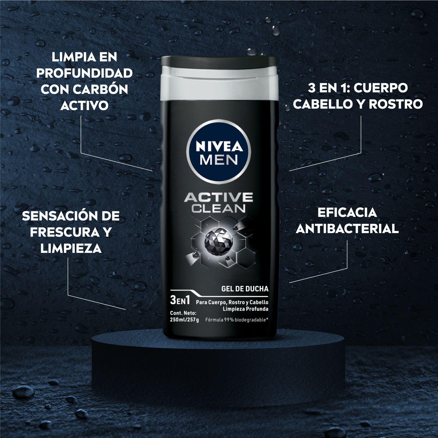 Pack Gel Afeitado+Locion After Shave+Gel De Ducha Nivea Men-6