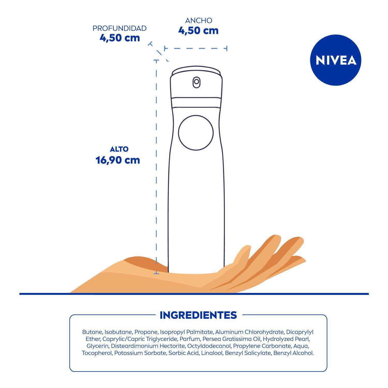 NIVEA Antitranspirante Black & White Clear Spray 150ml-5