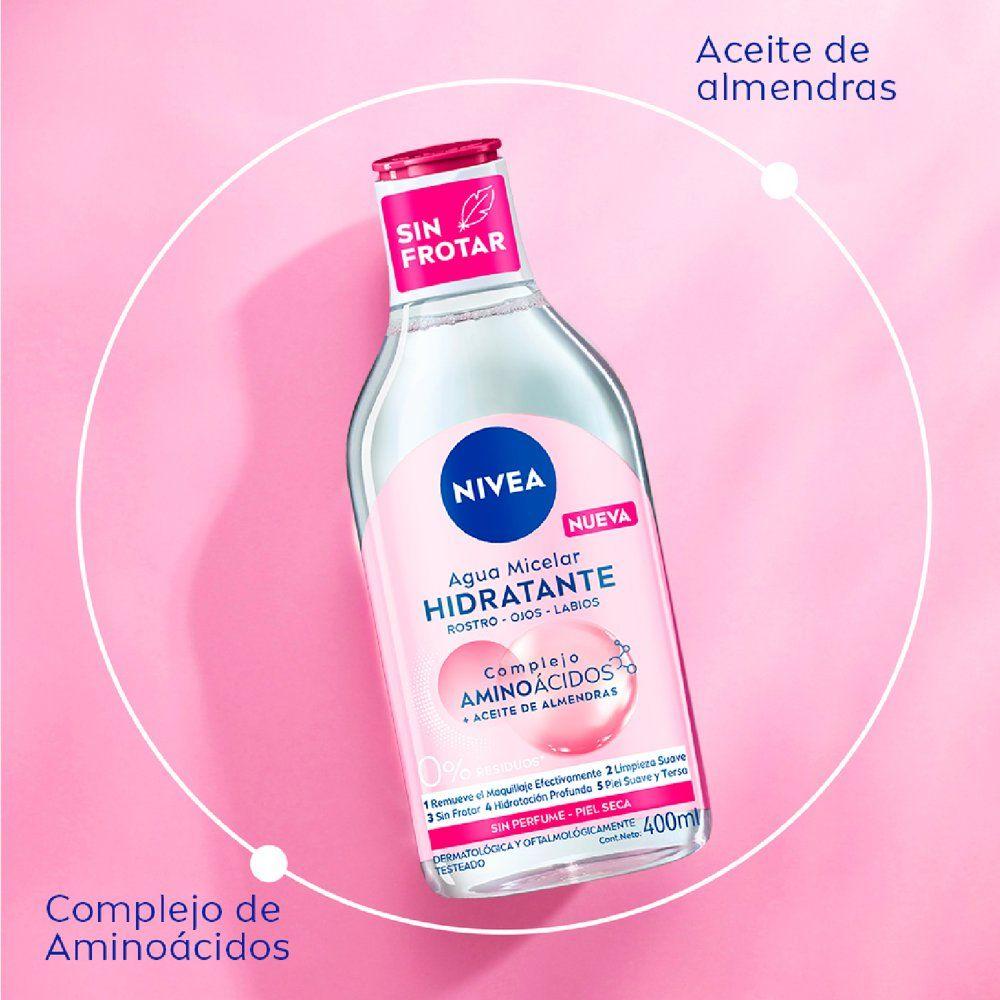 Nivea Agua Micelar Hidra Piel Seca 400ml-4