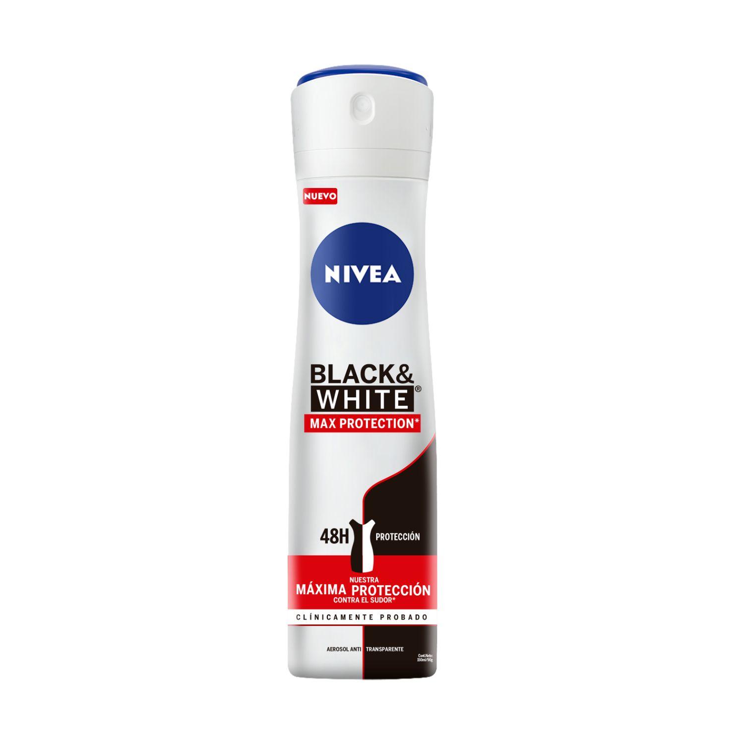 Desodorante Nivea B&W Maxma Protec Fem Spray150Ml-0