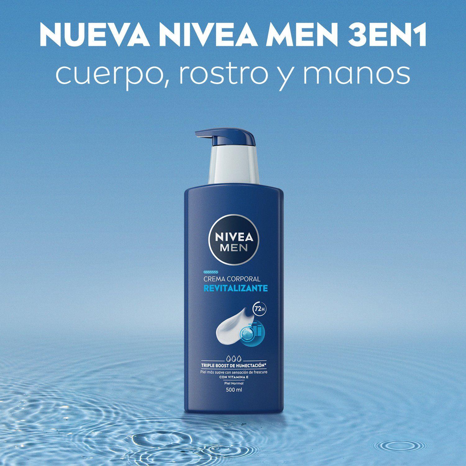 NIVEA MEN Crema Corporal Revitalizante 3en1 500 ml-5
