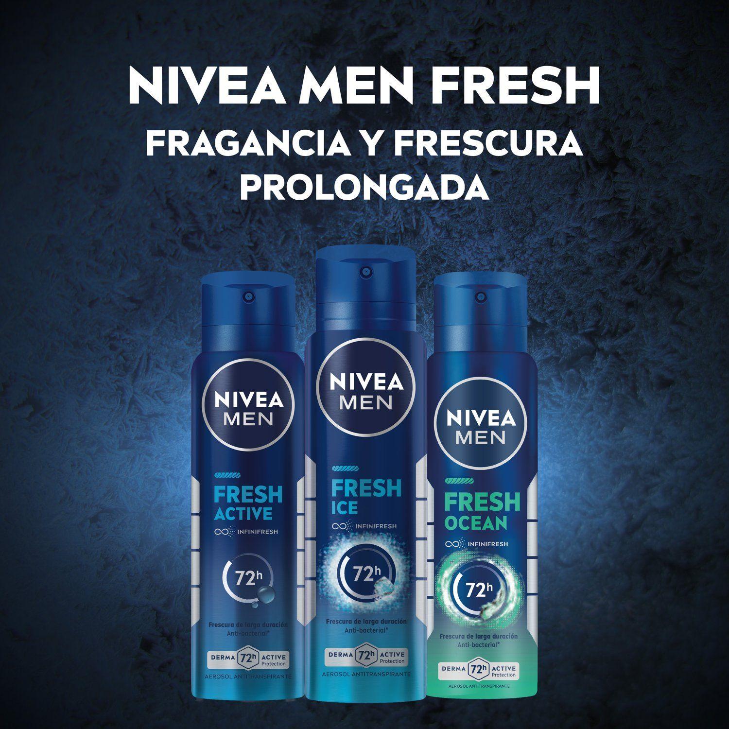 NIVEA MEN Desodorante Antitranspirante Fresh Ice Spray 150ml-6