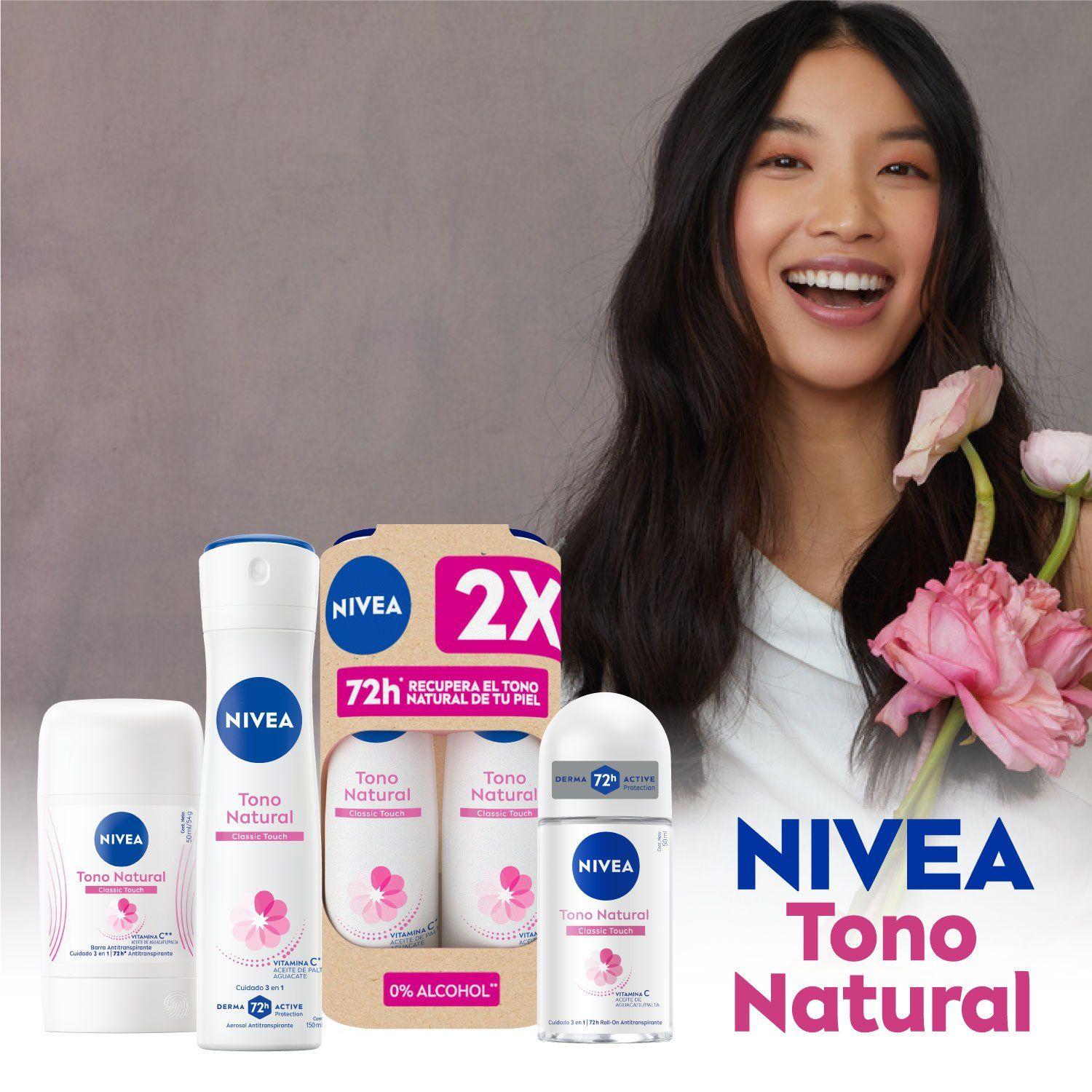 NIVEA Desodorante Antitranspirante Tono Natural Classic-5