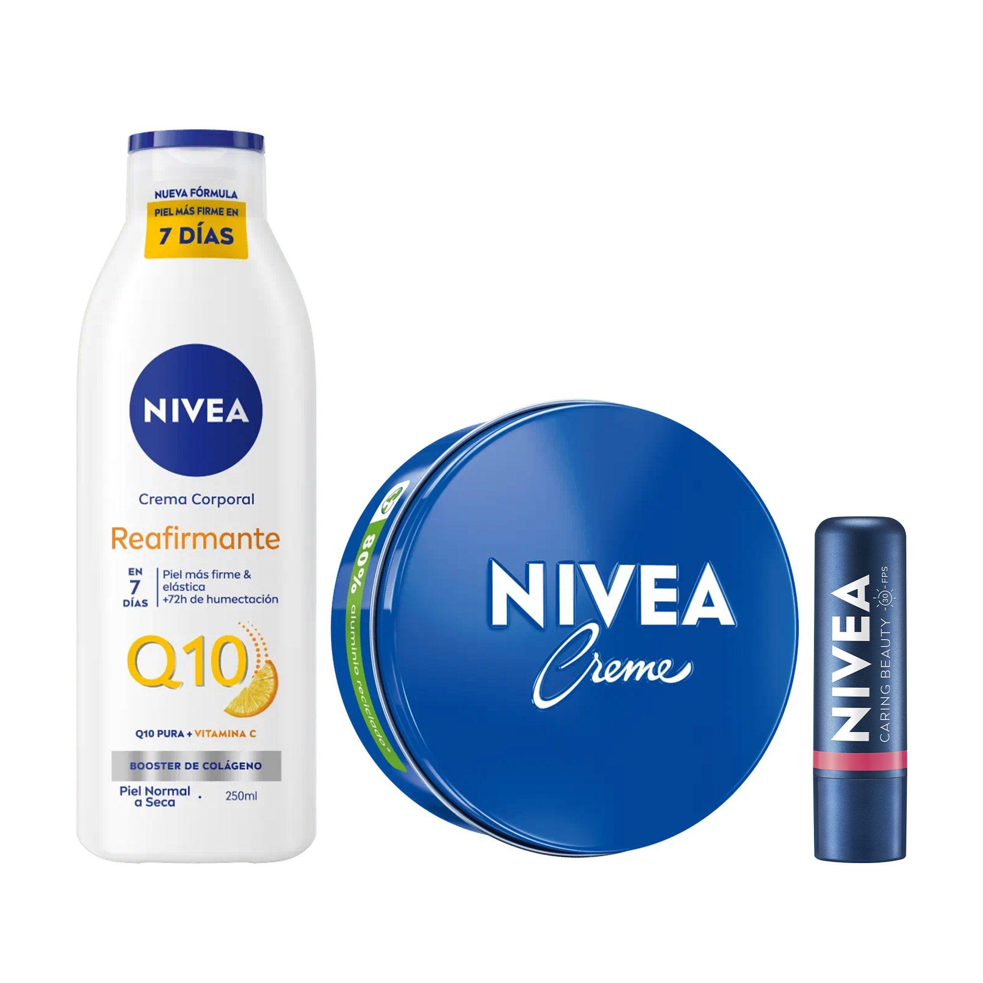 Nivea Corporal Q10 + Creme + Bálsamo Labial Caring-0