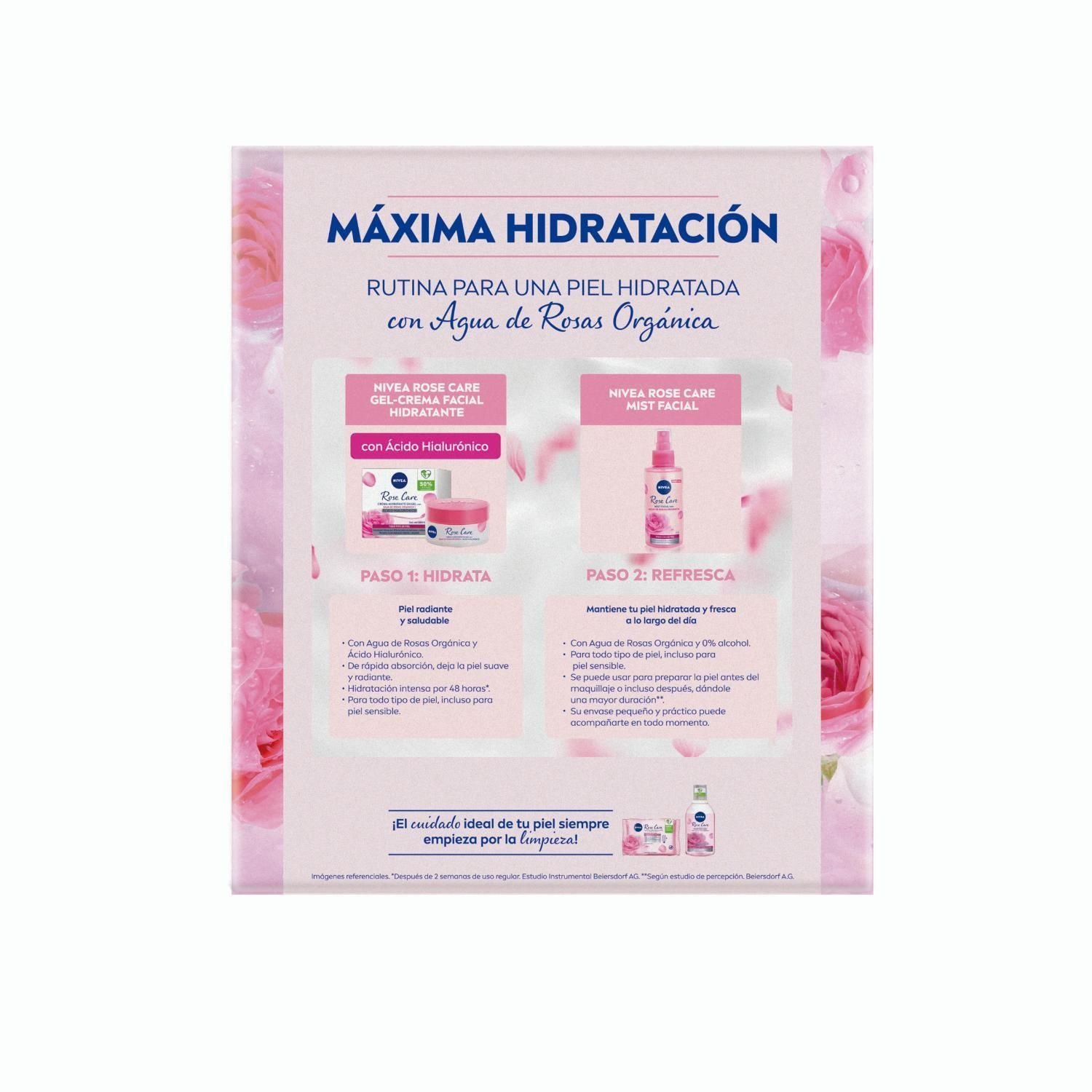 Pack NIVEA Roses Care Crema Día 50 ml + Mist 150 ml-3