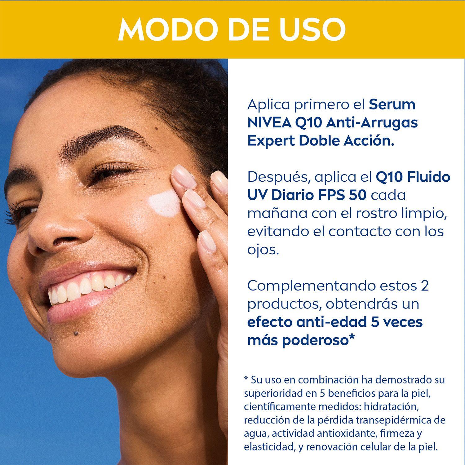 NIVEA Q10 Crema Facial Fluido Antiarrugas protección solar-9