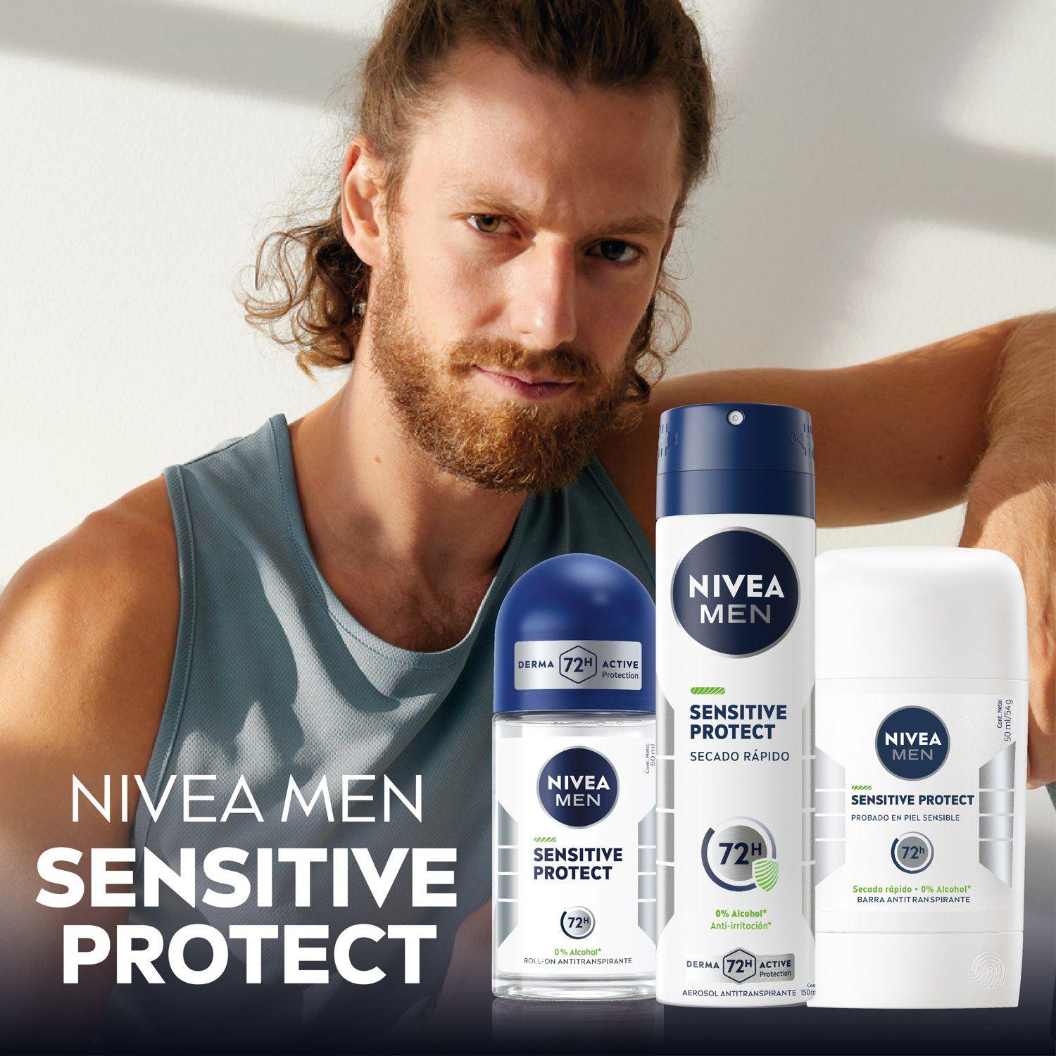 Antitranspirante NIVEA MEN Barra Sensitive Protect 50ml-8