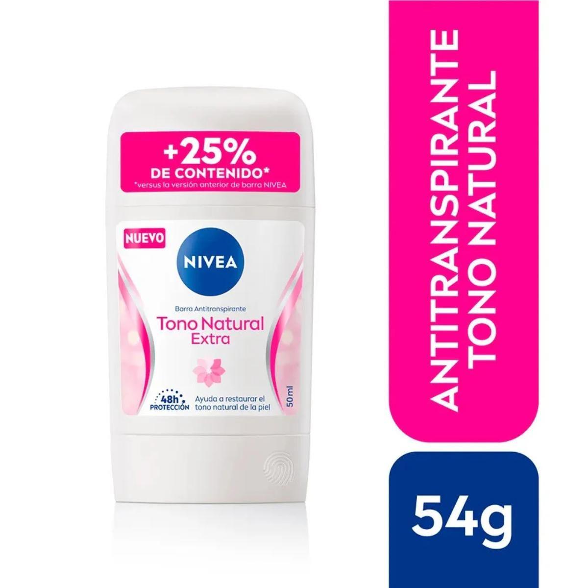 Pack X3 Desodorante Nivea Tono Natural Mujer Barra 54g-1