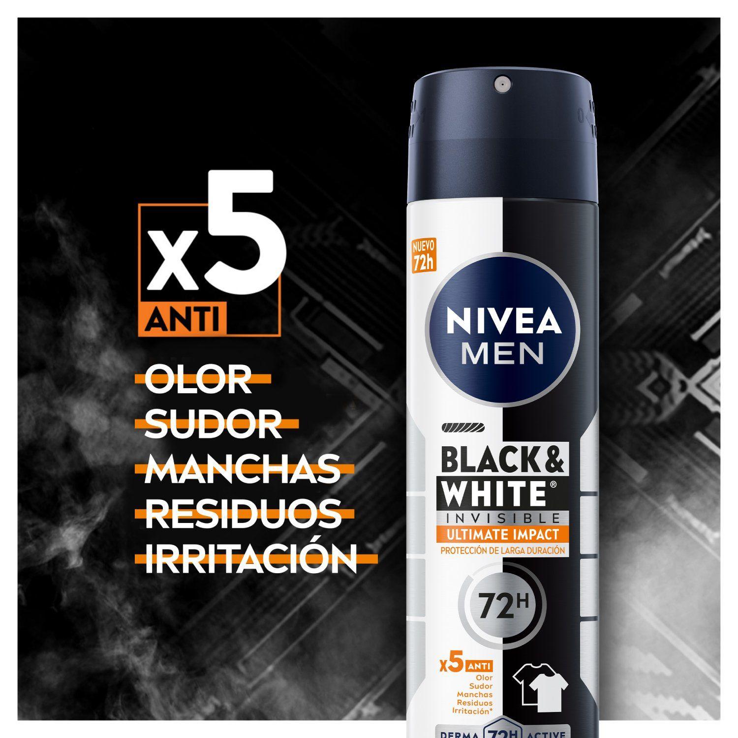NIVEA MEN Antitranspirante Black&White Ultimate Impact 150ml-2