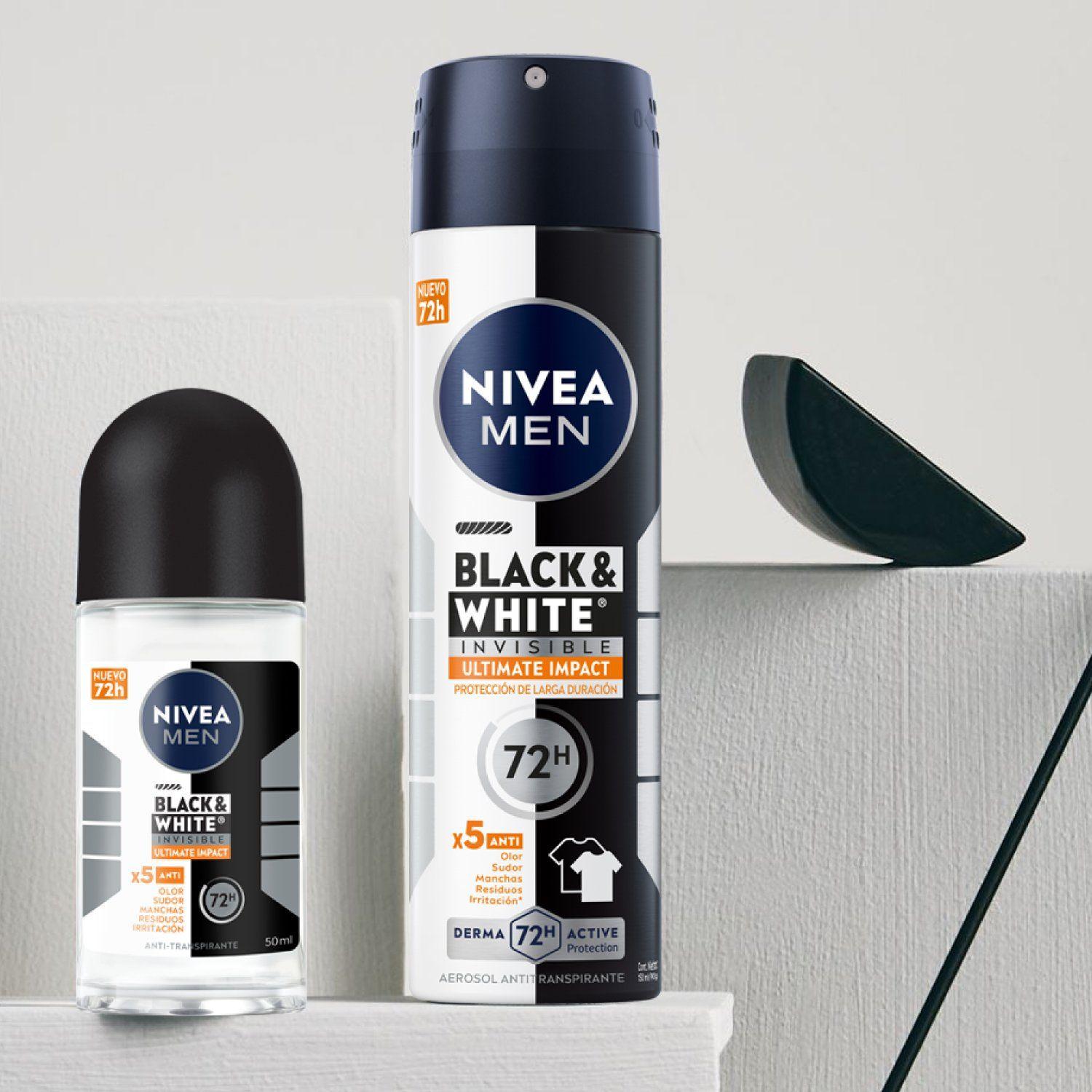 NIVEA MEN Antitranspirante Black&White Ultimate Impact 150ml-4