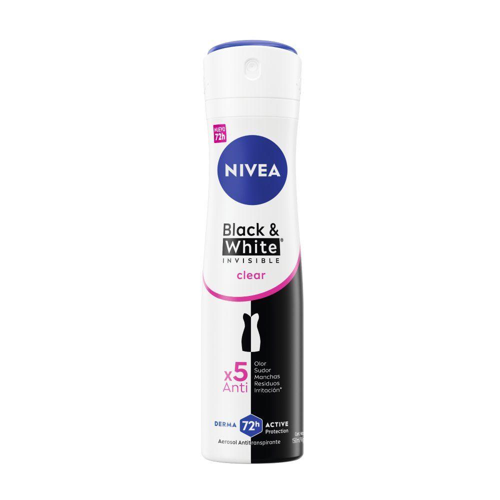 NIVEA Desodorante Black & White Clear Spray 150 ml-2