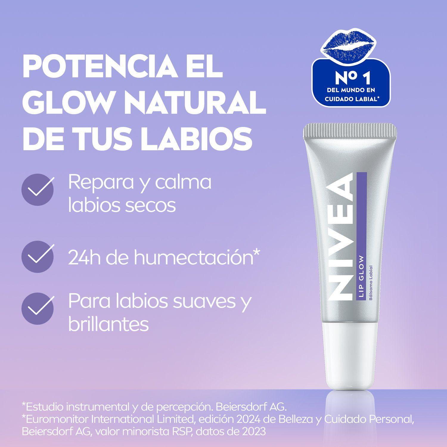 NIVEA Lip Glow con Ácido Hialurónico 10ml-3