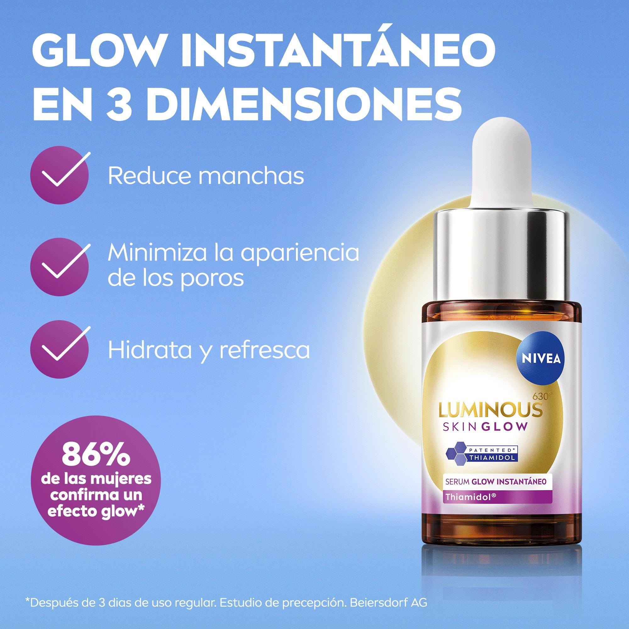 NIVEA Luminous630 Skin Glow Serum Instantáneo 15ml-3