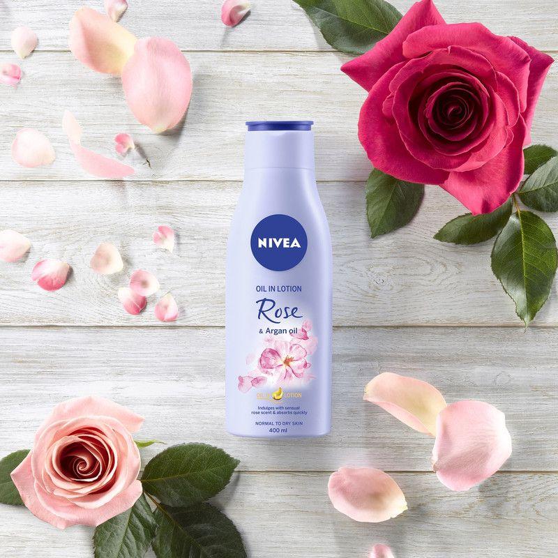 Nivea Pack Lociones Rosa Argán + Cereza Jojoba 400ml x2-1
