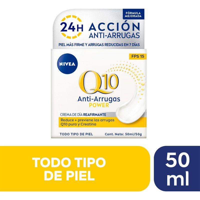 Crema Facial Antiarrugas Q10 Power Nivea Día FPS20 50ml-0